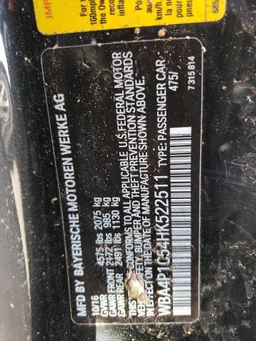 WBA4P1C54HK522511 - 2017 BMW 440I BLACK photo 10