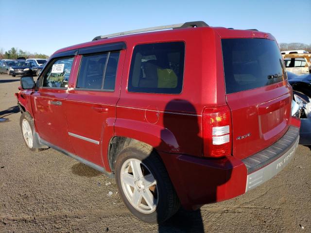 1J4NF4GB8AD512614 - 2010 JEEP PATRIOT LI RED photo 2