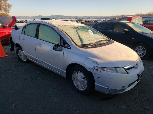 JHMFA36237S018149 - 2007 HONDA CIVIC HYBR SILVER photo 1