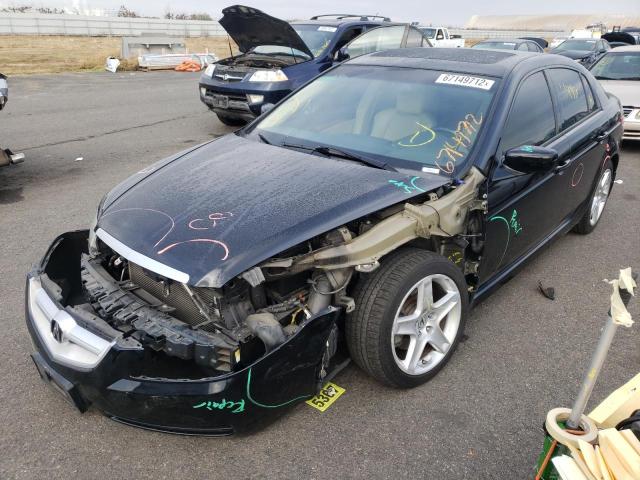 19UUA66226A034424 - 2006 ACURA 3.2TL BLACK photo 2