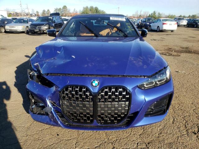 WBA43AT05NCH74714 - 2022 BMW 430XI BLUE photo 5