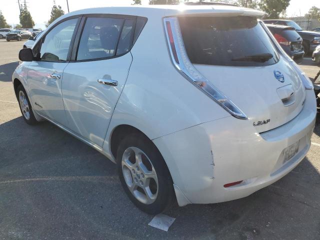 1N4AZ0CP9EC338785 - 2014 NISSAN LEAF S WHITE photo 2