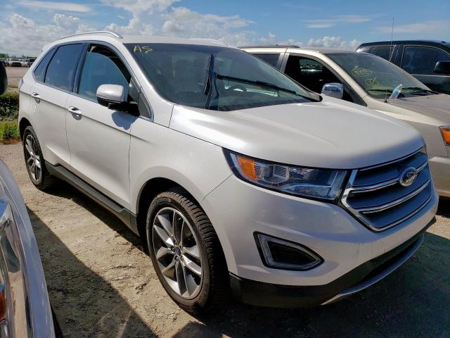 2FMTK3K90FBC29768 - 2015 FORD EDGE TITAN WHITE photo 1