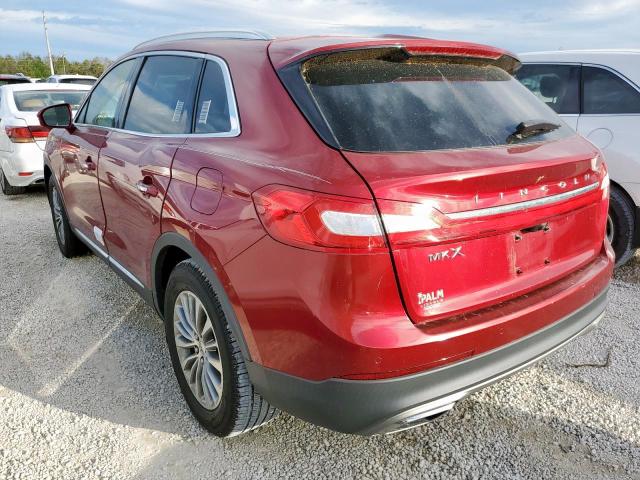 2LMTJ6KR3GBL37375 - 2016 LINCOLN MKX SELECT RED photo 3