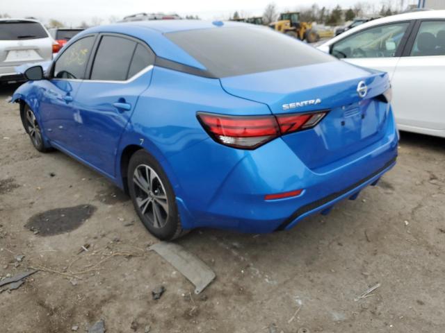 3N1AB8CV0LY242529 - 2020 NISSAN SENTRA SV BLUE photo 3