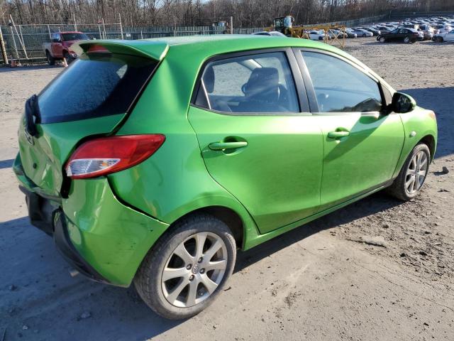 JM1DE1LZ0C0134417 - 2012 MAZDA MAZDA2 GREEN photo 3