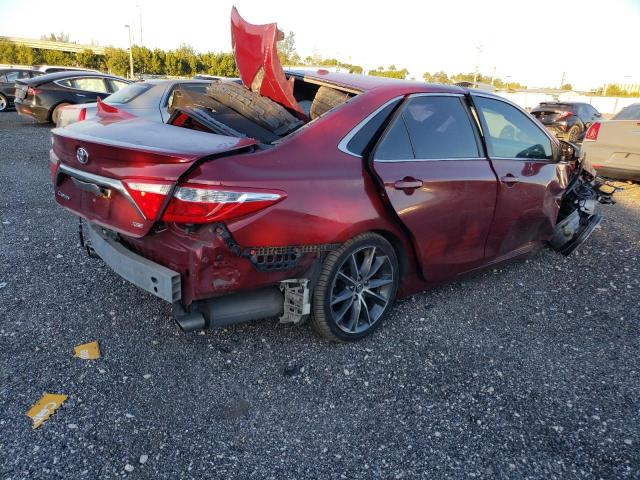 4T1BK1FK8HU580390 - 2017 TOYOTA CAMRY XSE BURGUNDY photo 4