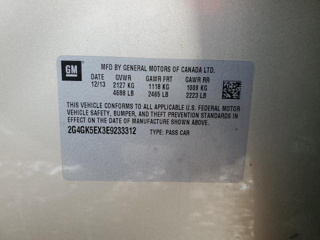 2G4GK5EX3E9233312 - 2014 BUICK REGAL 奶油色 照片 12