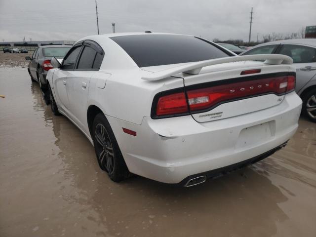 2C3CDXDT0EH272330 - 2014 DODGE CHARGER R/ WHITE photo 3