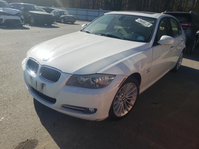 WBAPL5C59BA921492 - 2011 BMW 3 SERIES WHITE photo 2