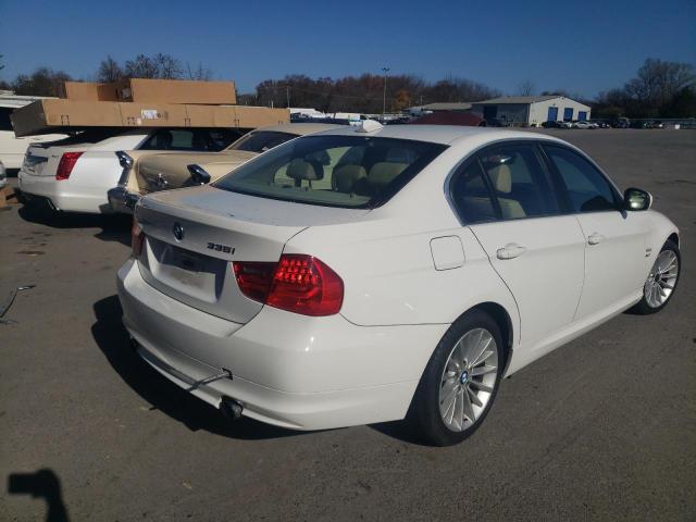 WBAPL5C59BA921492 - 2011 BMW 3 SERIES WHITE photo 4