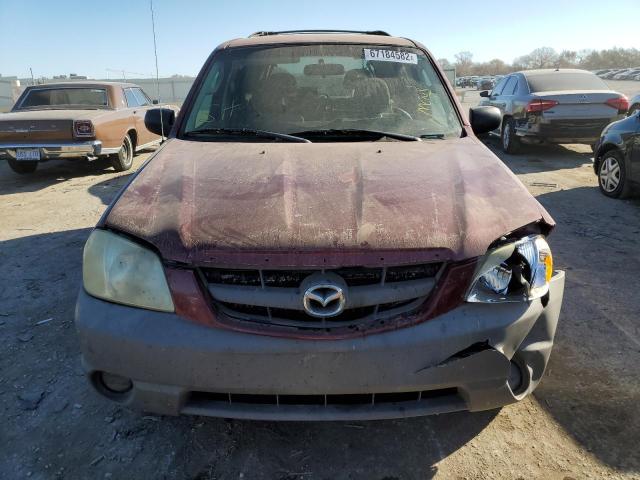 4F2YZ92B03KM08308 - 2003 MAZDA TRIBUTE DX RED photo 5