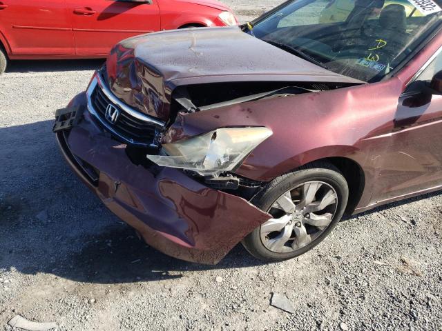 1HGCP26898A036410 - 2008 HONDA ACCORD EXL MAROON photo 9