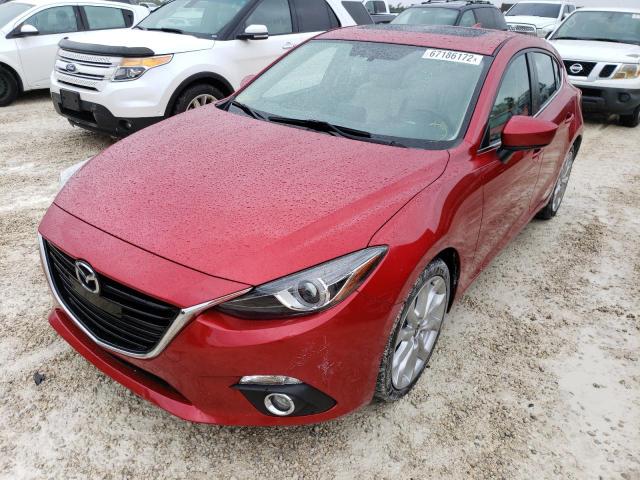 JM1BM1N30G1323927 - 2016 MAZDA 3 GRAND TO RED photo 2