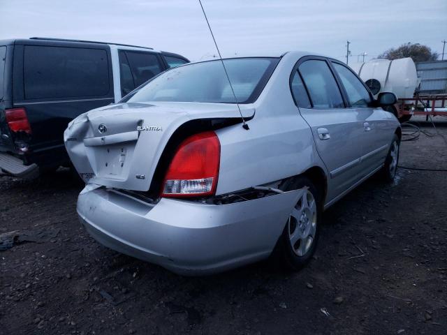 KMHDN45D52U462258 - 2002 HYUNDAI ELANTRA SILVER photo 4