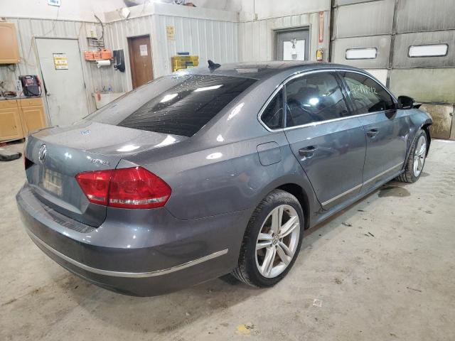 1VWCN7A36EC035001 - 2014 VOLKSWAGEN PASSAT SEL GRAY photo 4