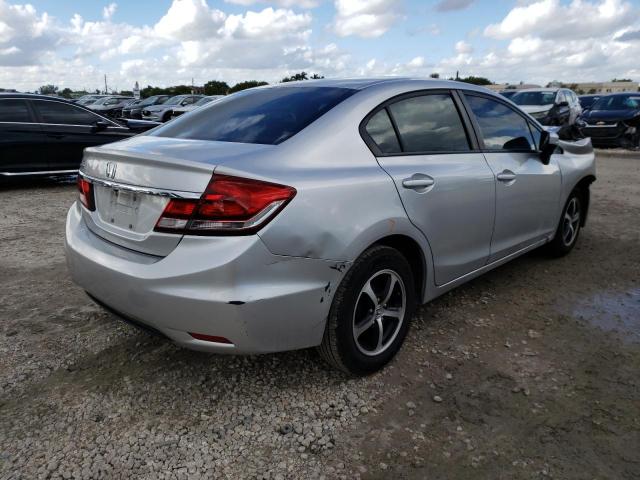 19XFB2F75FE047125 - 2015 HONDA CIVIC SE SILVER photo 4