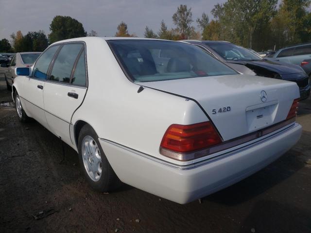 WDBGA43E2RA168772 - 1994 MERCEDES-BENZ S 420 WHITE photo 3