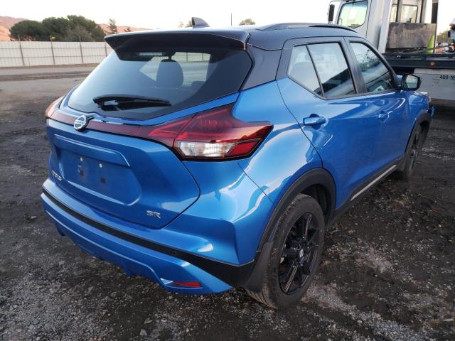 3N1CP5DV8ML465696 - 2021 NISSAN KICKS SR BLUE photo 4