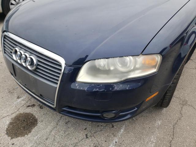 WAUDF48H47K026050 - 2007 AUDI A4 BLUE photo 9