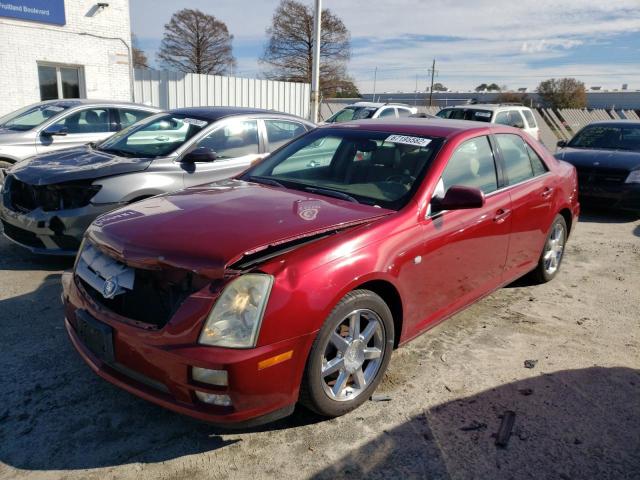 1G6DW677950196827 - 2005 CADILLAC STS RED photo 1
