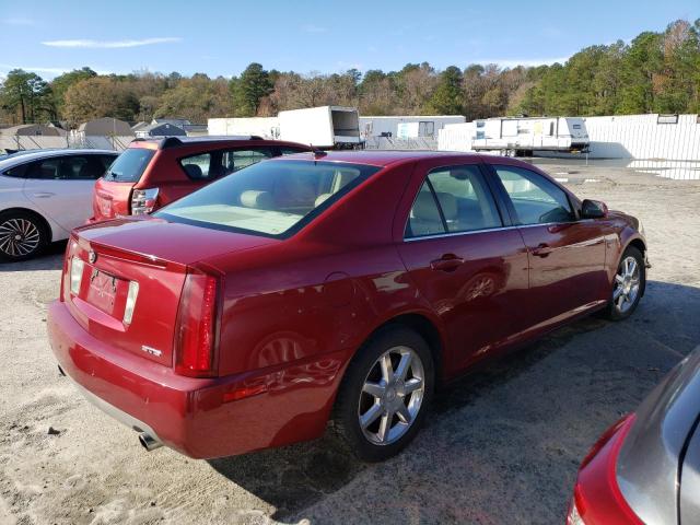 1G6DW677950196827 - 2005 CADILLAC STS RED photo 3