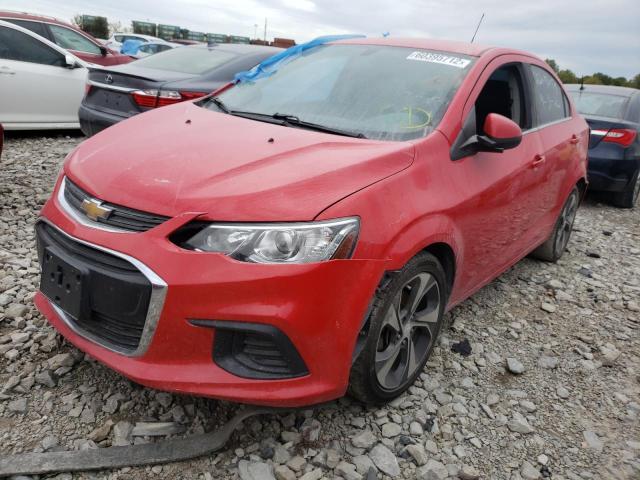 1G1JF5SB7H4****** - 2017 CHEVROLET SONIC PREM RED photo 2