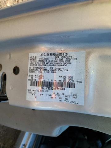 1FAHP36N26W244280 - 2006 FORD FOCUS ZXW SILVER photo 12