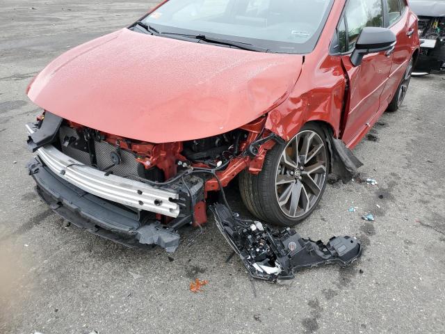 JTNK4RBE8K3054508 - 2019 TOYOTA COROLLA SE ORANGE photo 9