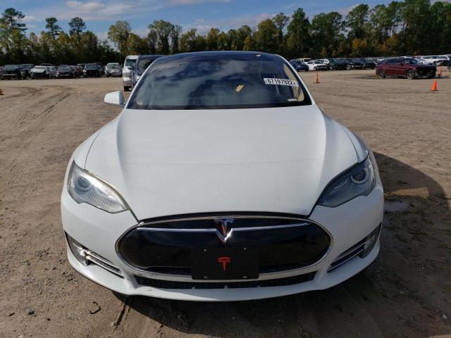 5YJSA1CGXDFP09658 - 2013 TESLA MODEL S Blanco foto 5