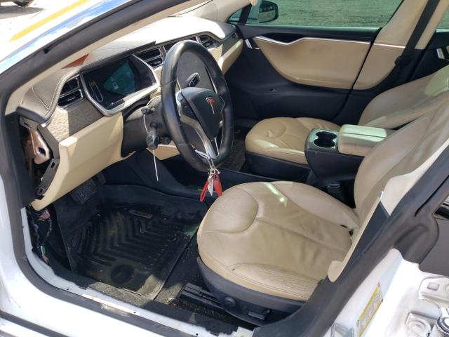 5YJSA1CGXDFP09658 - 2013 TESLA MODEL S Blanco foto 7