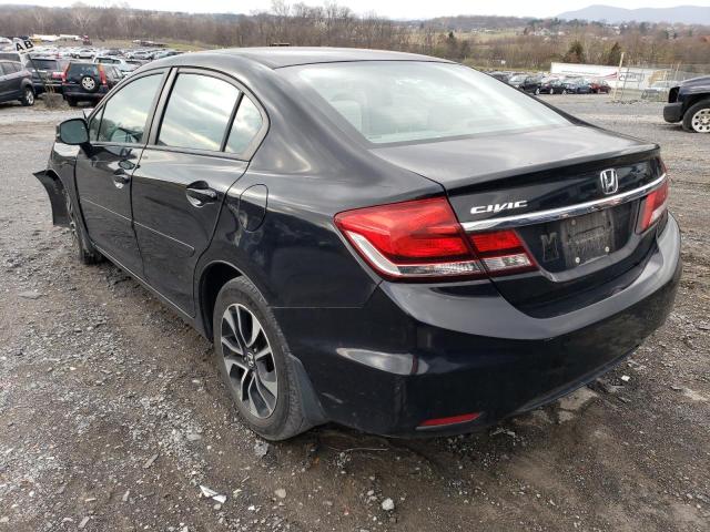 2HGFB2F87DH556662 - 2013 HONDA CIVIC EX BLACK photo 3