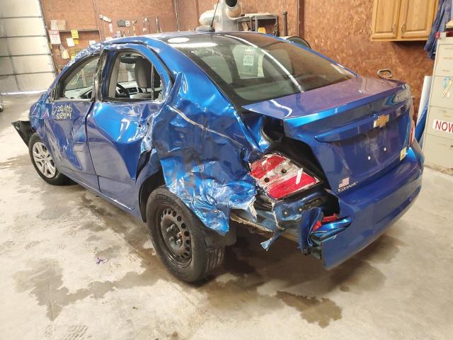 1G1JB5SH3H4163351 - 2017 CHEVROLET SONIC LS BLUE photo 3