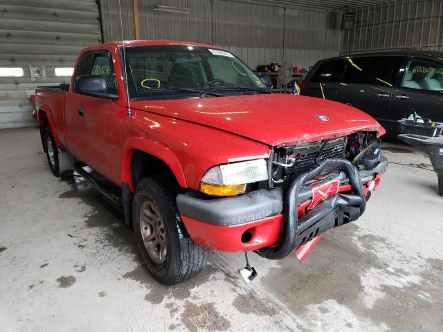 1B7GG32N92S691718 - 2002 DODGE DAKOTA SPO RED photo 1