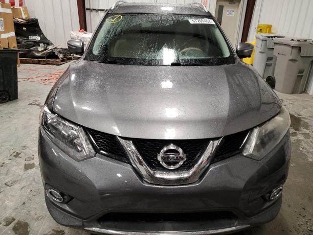 5N1AT2MT5EC****** - 2014 NISSAN ROGUE SL GRAY photo 5