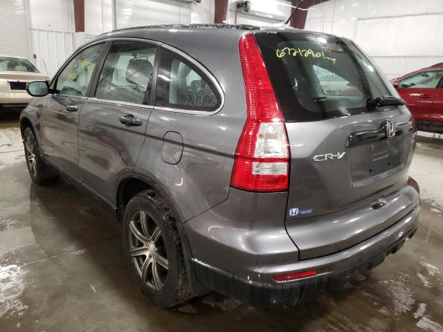 5J6RE4H3XAL052681 - 2010 HONDA CR-V LX GRAY photo 3