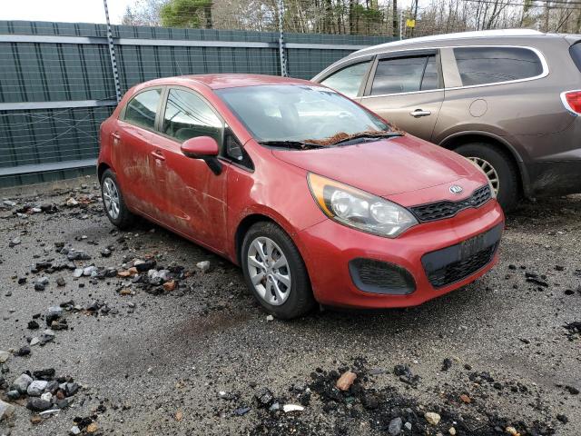 KNADM5A38E6401177 - 2014 KIA RIO RED photo 4