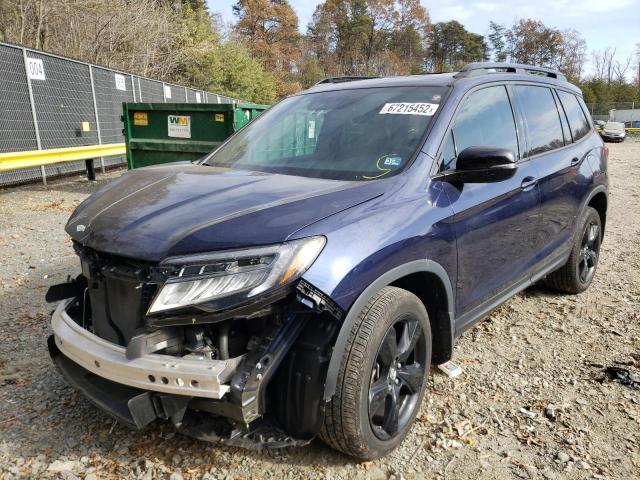 5FNYF8H00LB010716 - 2020 HONDA PASSPORT E 蓝色 照片 2