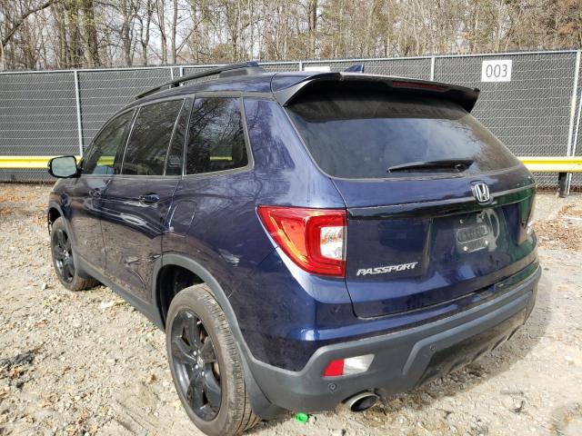 5FNYF8H00LB010716 - 2020 HONDA PASSPORT E 蓝色 照片 3