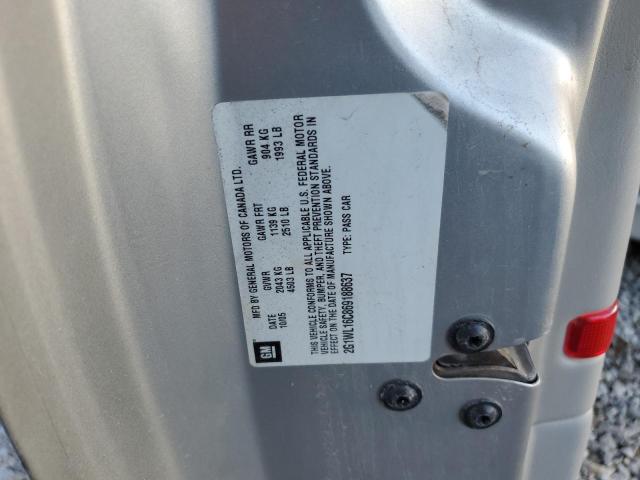 2G1WL16C869188637 - 2006 CHEVROLET MONTE CARL ვერცხლისფერი ფოტო 12