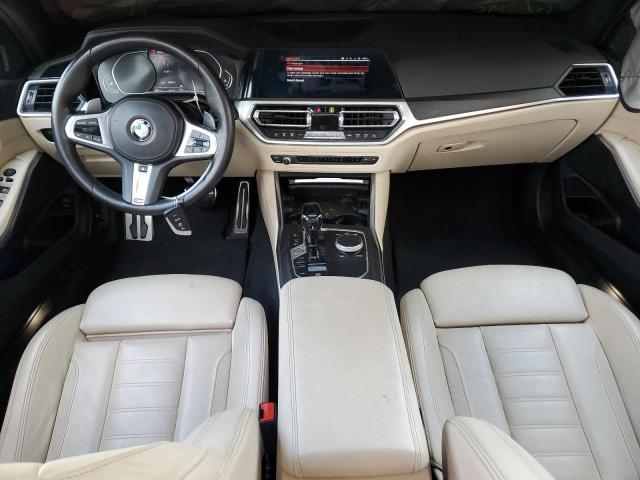 3MW5R1J01M8B81554 - 2021 BMW 330I WHITE photo 8