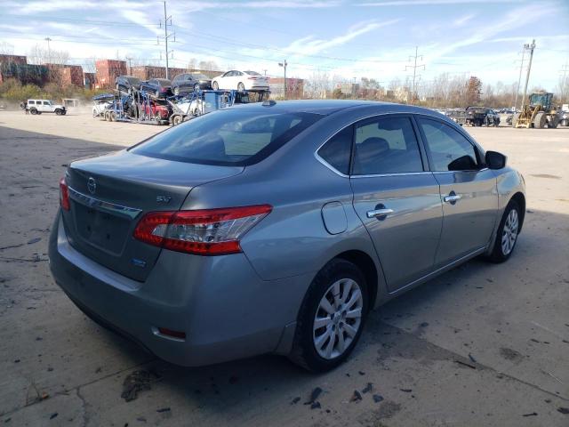 3N1AB7AP3DL690910 - 2013 NISSAN SENTRA S GRAY photo 4