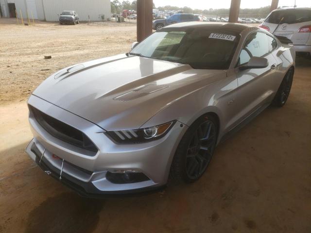 1FA6P8CF1G5252945 - 2016 FORD MUSTANG GT SILVER photo 2