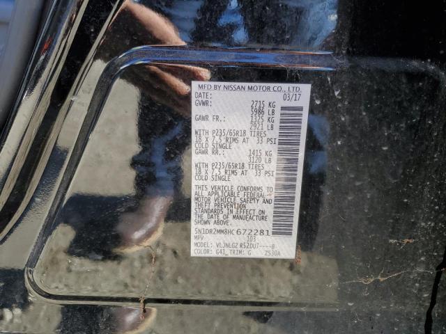 5N1DR2MM8HC672281 - 2017 NISSAN PATHFINDER 黑色 照片 13