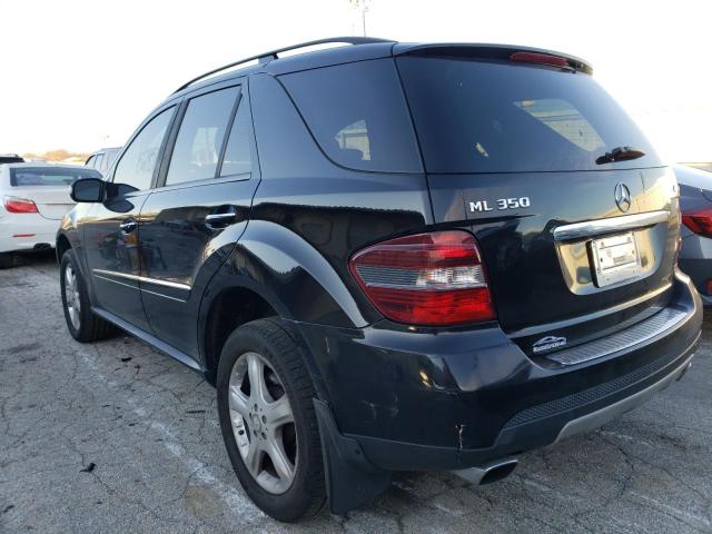 4JGBB86E48A366923 - 2008 MERCEDES-BENZ ML 350 BLACK photo 3