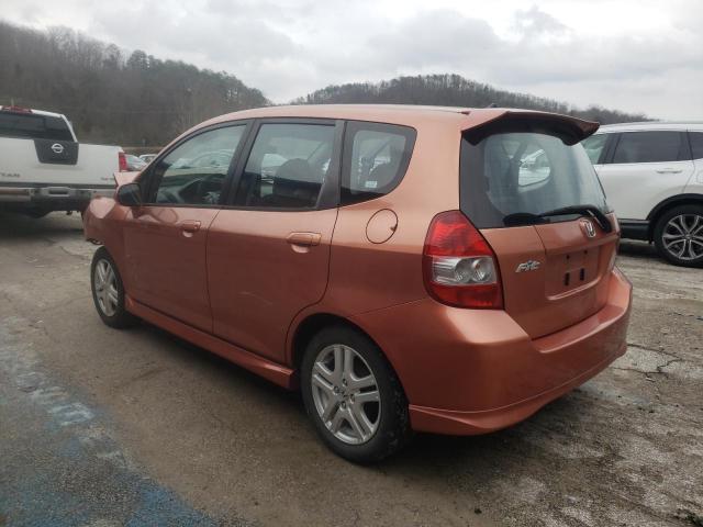 JHMGD38627S055043 - 2007 HONDA FIT S RED photo 2