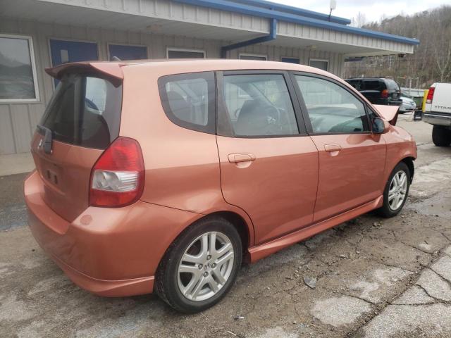 JHMGD38627S055043 - 2007 HONDA FIT S RED photo 3