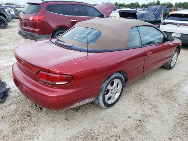 3C3EL55H5YT315940 - 2000 CHRYSLER SEBRING JX BURGUNDY photo 4