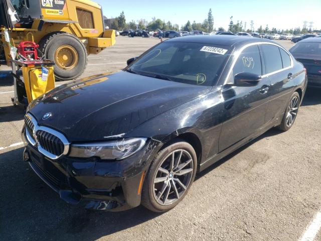 3MW5R1J02L8B36508 - 2020 BMW 330I BLACK photo 2