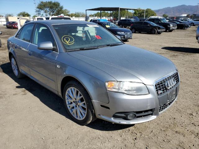 WAUAF78E68A168370 - 2008 AUDI A4 2.0T GRAY photo 1